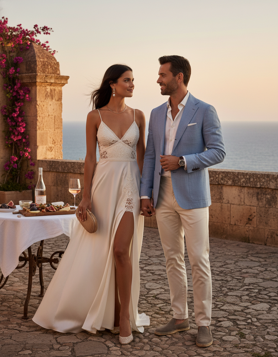 Gemma Deeks Style Guide: Elegant Chic Date night in Sicily Summer 2026