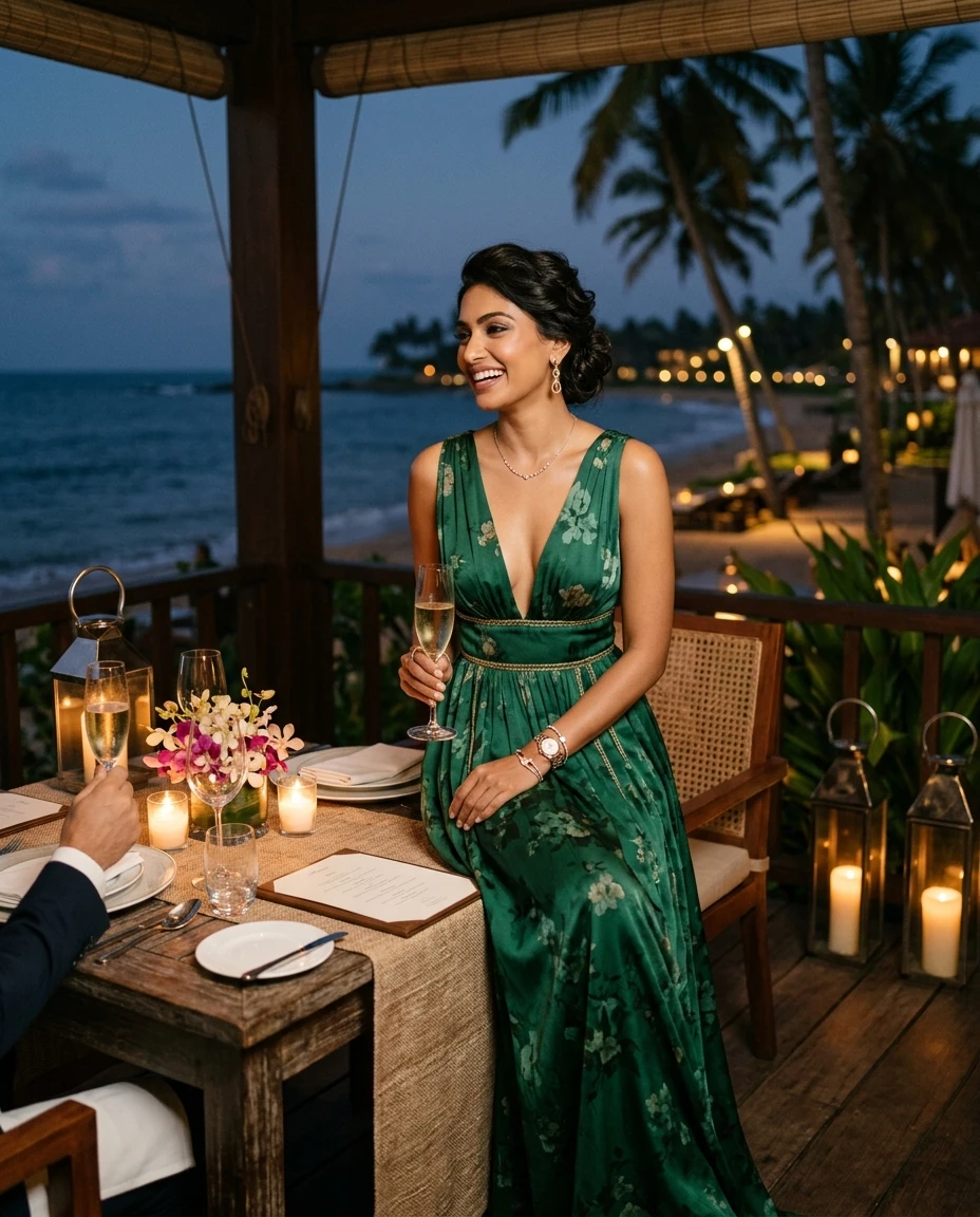 Gemma Deeks Style Guide: Elegant Chic Date night in Sri Lanka Summer 2026