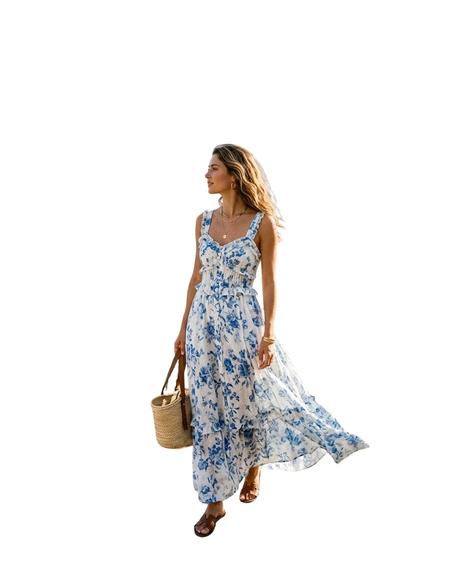 Gemma Deeks Style Guide: Elegant Chic Designer Summer Dresses in Ibiza Summer 2026