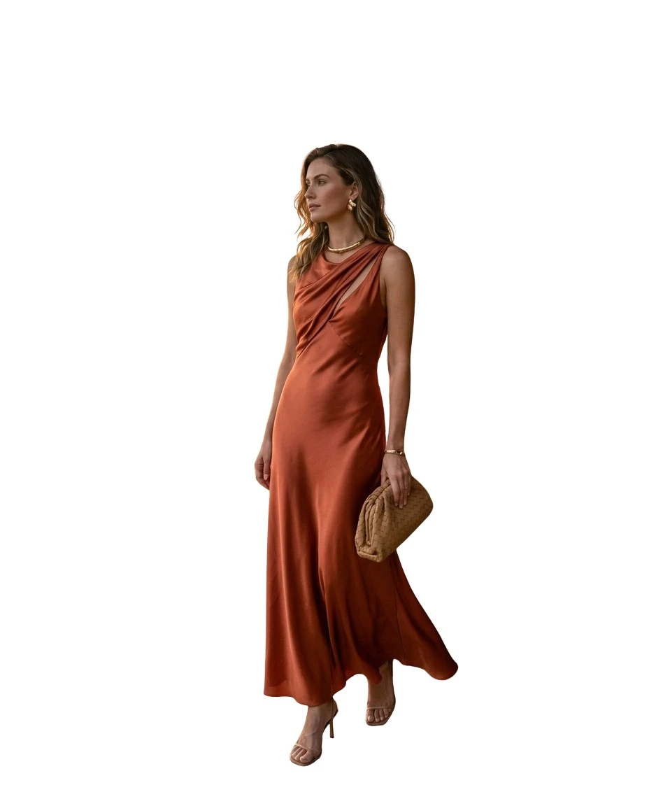 Gemma Deeks Style Guide: Elegant Chic dinner outfit in Bali Summer 2026