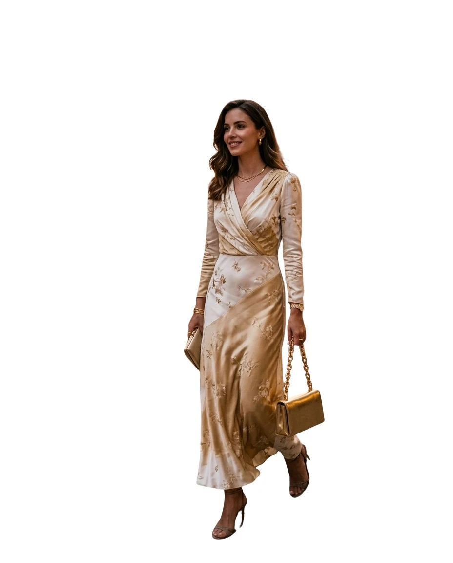 Gemma Deeks Style Guide: Elegant Chic dinner outfit in Venice Summer 2026