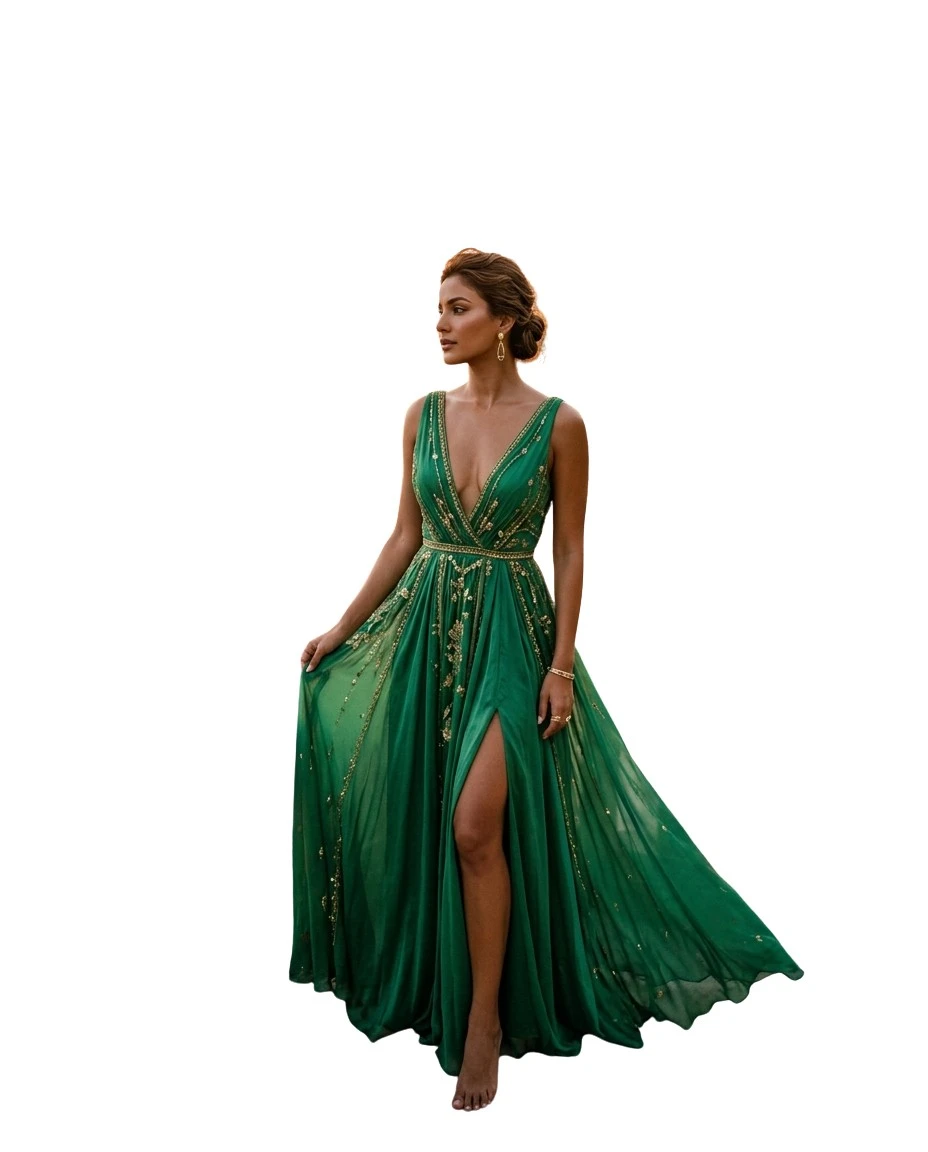 Gemma Deeks Style Guide: Elegant Chic gala gown in Bali Summer 2026