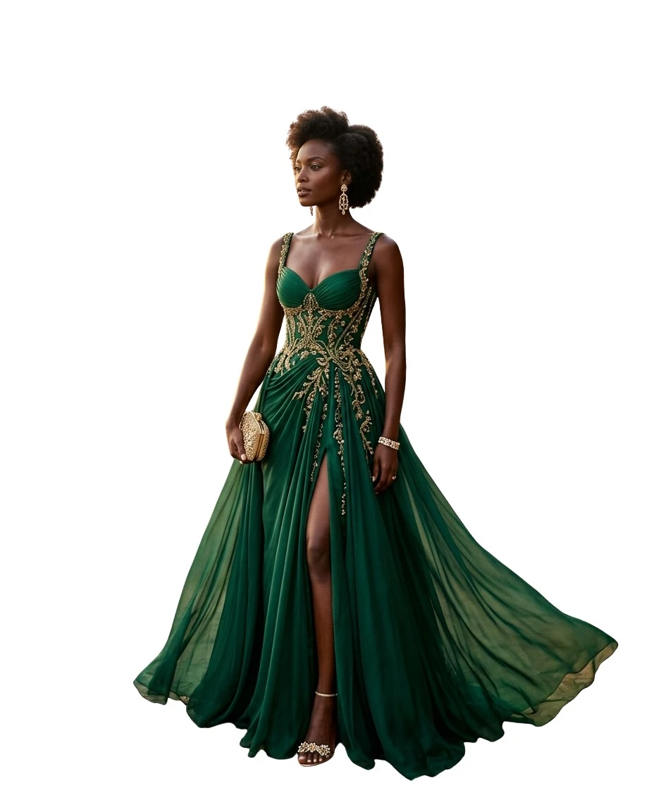 Gemma Deeks Style Guide: Elegant Chic gala gown in Kenya Summer 2026