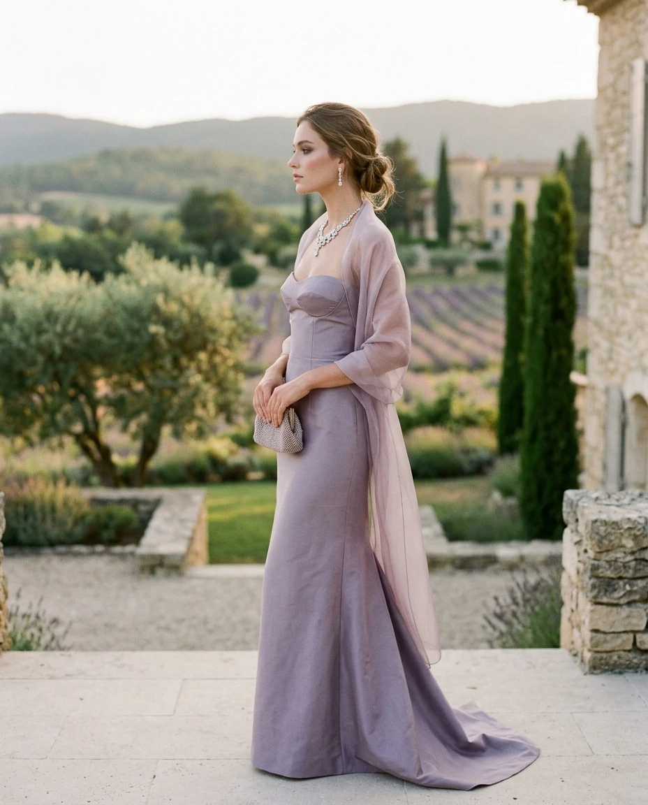 Gemma Deeks Style Guide: Elegant Chic gala gown in Provence France Summer 2026
