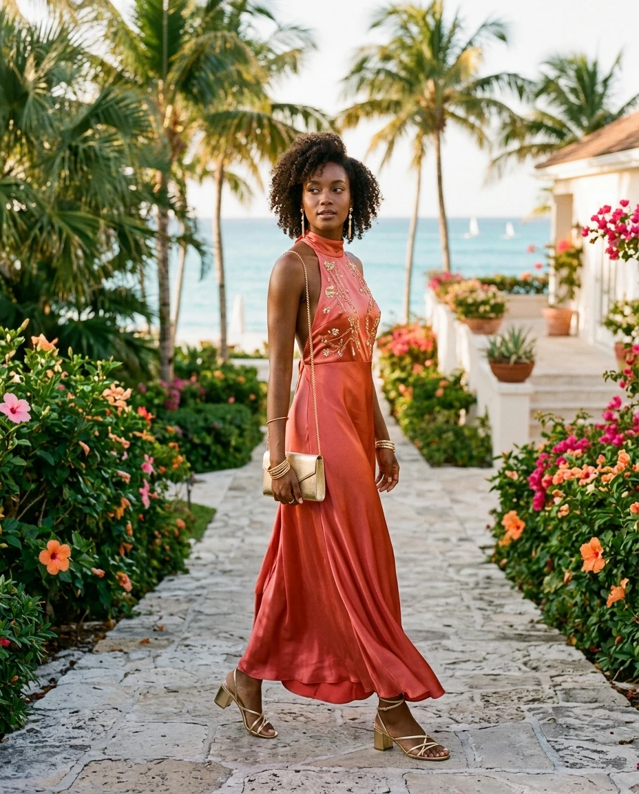 Gemma Deeks Style Guide: Elegant Chic Holiday parties in Bahamas Summer 2026