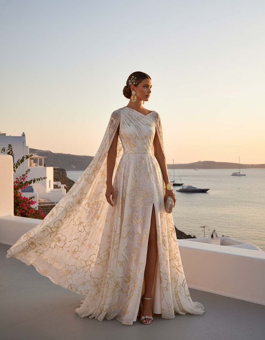 Gemma Deeks Style Guide: Elegant Chic Holiday parties in Mykonos Summer 2026