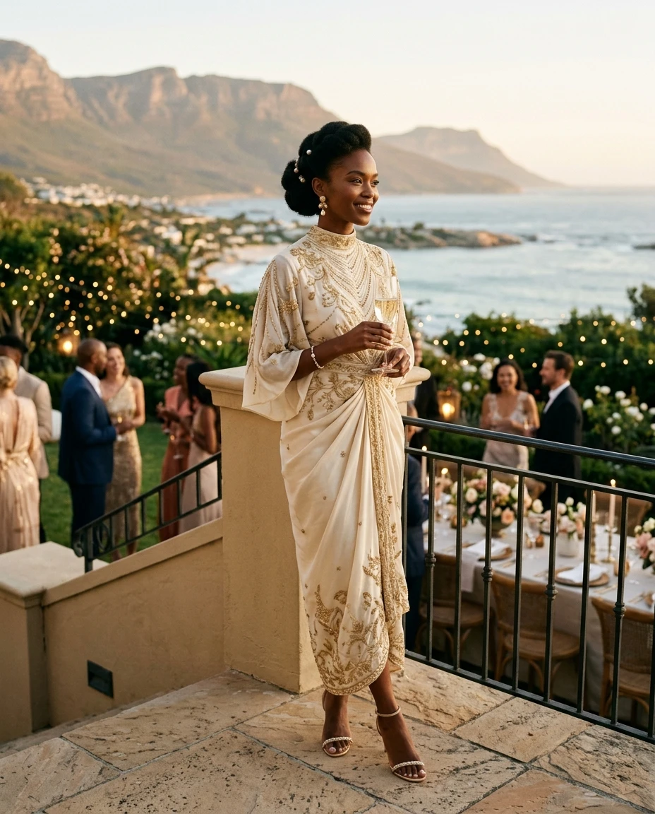 Gemma Deeks Style Guide: Elegant Chic Holiday parties in South Africa Summer 2026