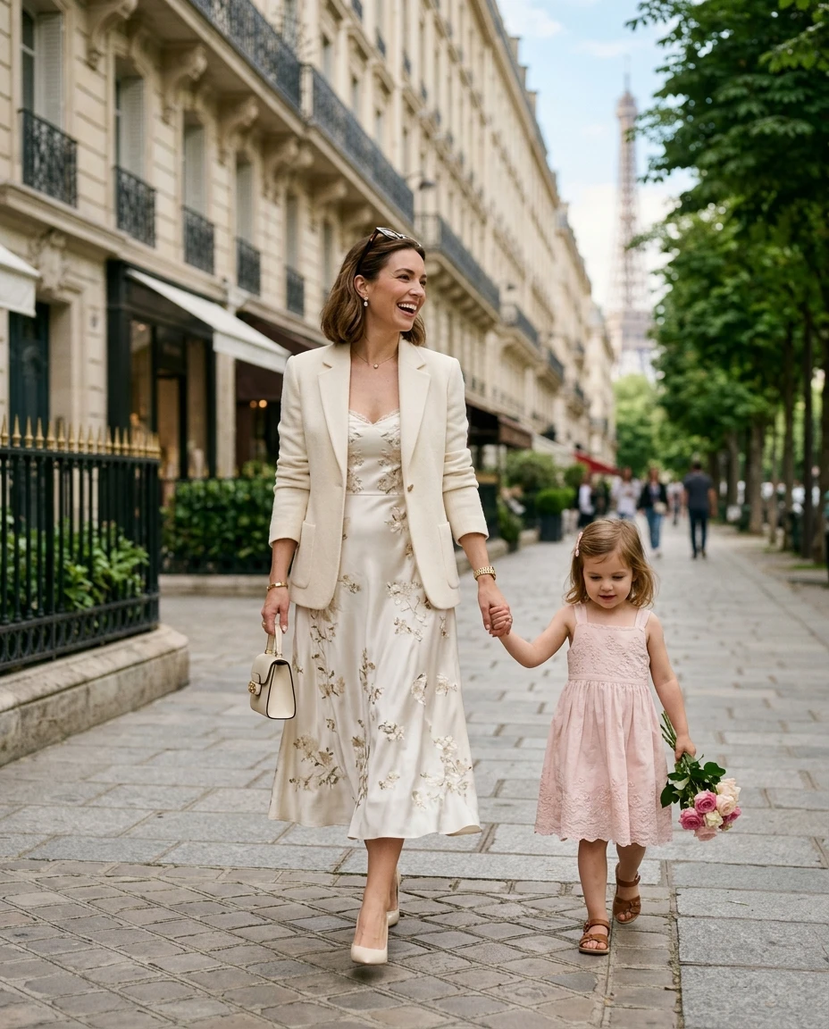Gemma Deeks Style Guide: Elegant Chic Mother’s Day in Paris Summer 2026