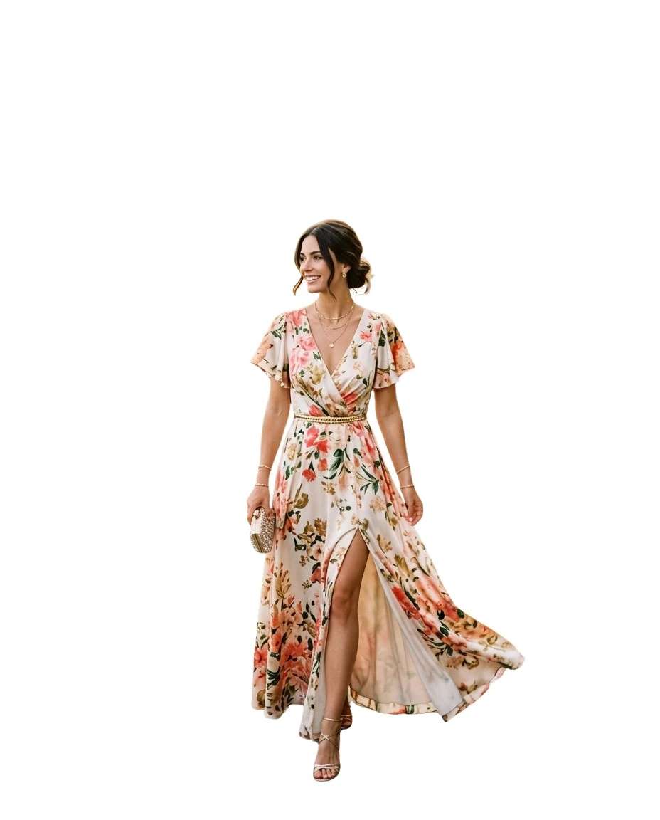 Gemma Deeks Style Guide: Elegant Chic wedding guest dress in Tuscany Summer 2026
