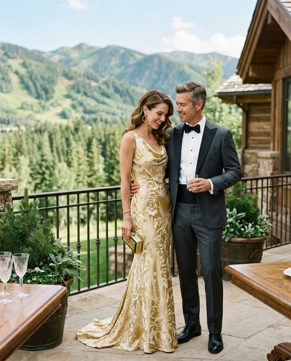 Gemma Deeks Style Guide: Formal attire Anniversary in Aspen Summer 2026