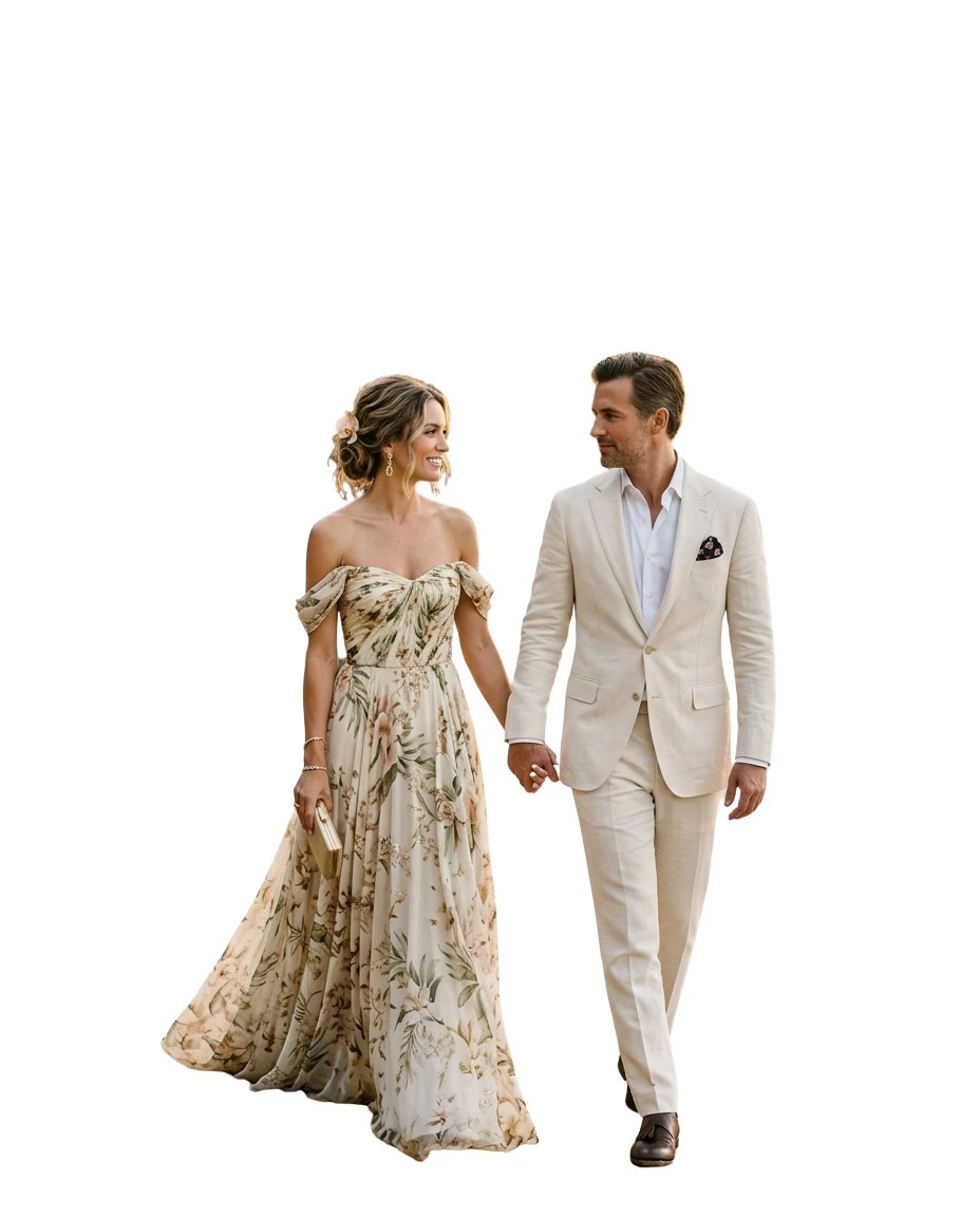 Gemma Deeks Style Guide: Formal attire Anniversary in Hawaii Summer 2026