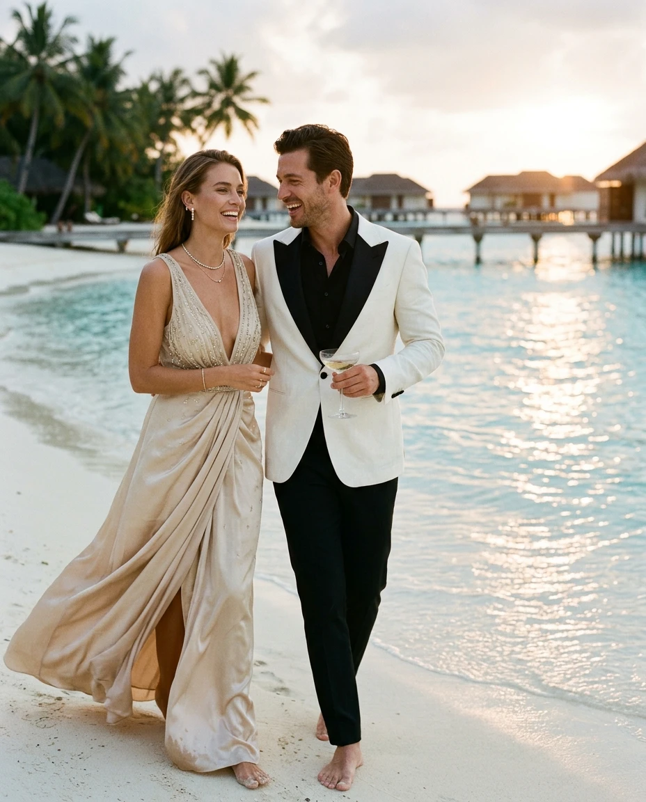 Gemma Deeks Style Guide: Formal attire Anniversary in Maldives Summer 2026