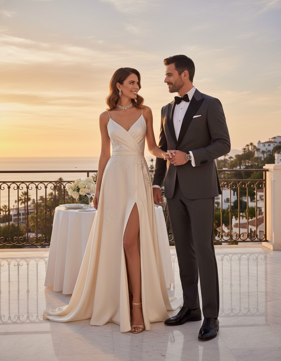 Gemma Deeks Style Guide: Formal attire Anniversary in Marbella Summer 2026