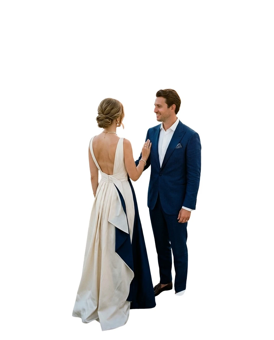 Gemma Deeks Style Guide: Formal attire Anniversary in Santorini Summer 2026