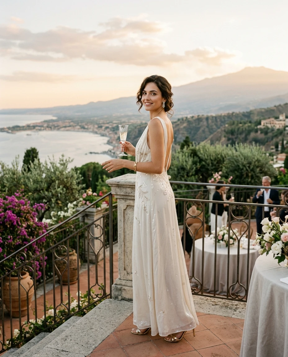 Gemma Deeks Style Guide: Formal attire Birthday in Sicily Summer 2026