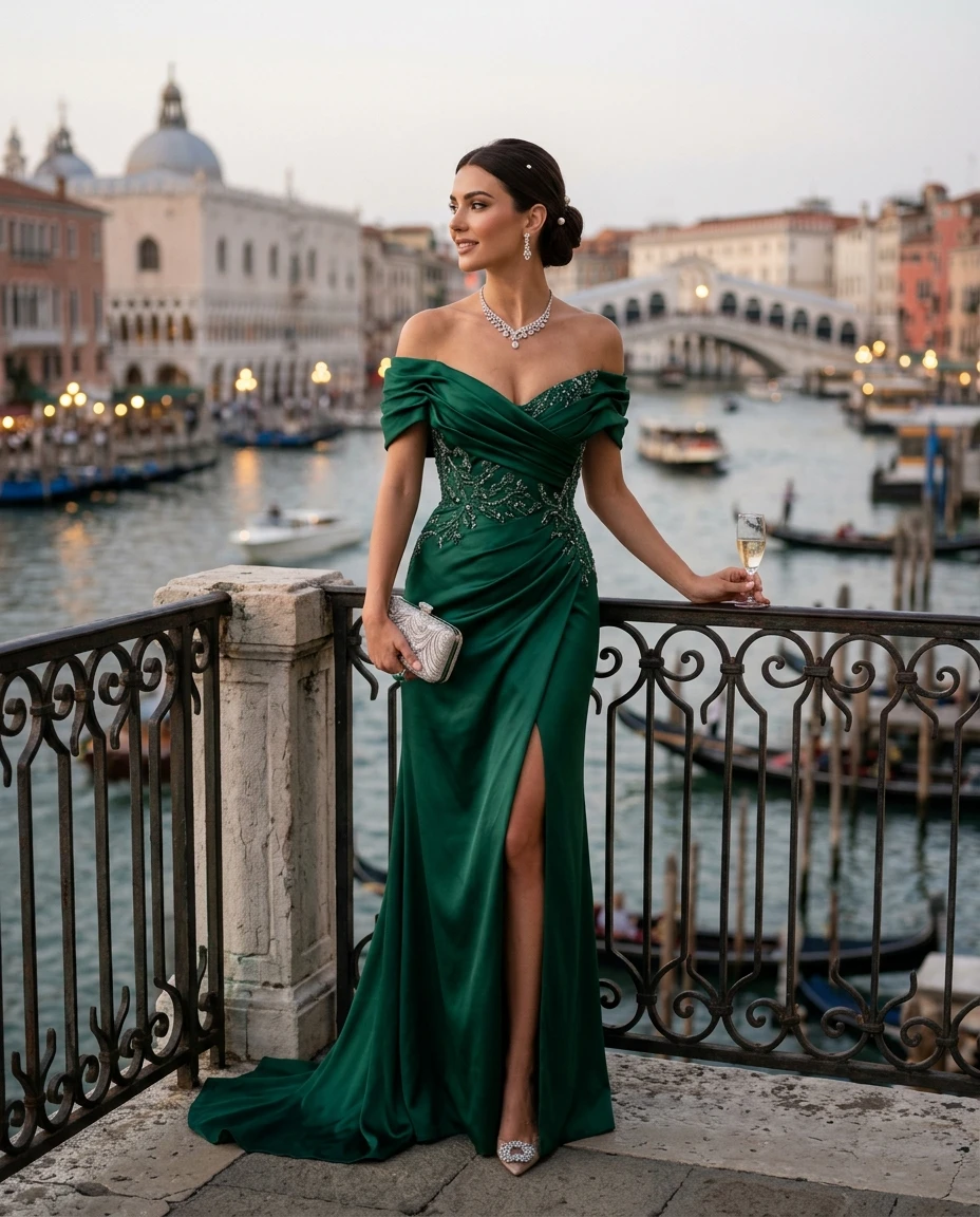 Gemma Deeks Style Guide: Formal attire Birthday in Venice Summer 2026