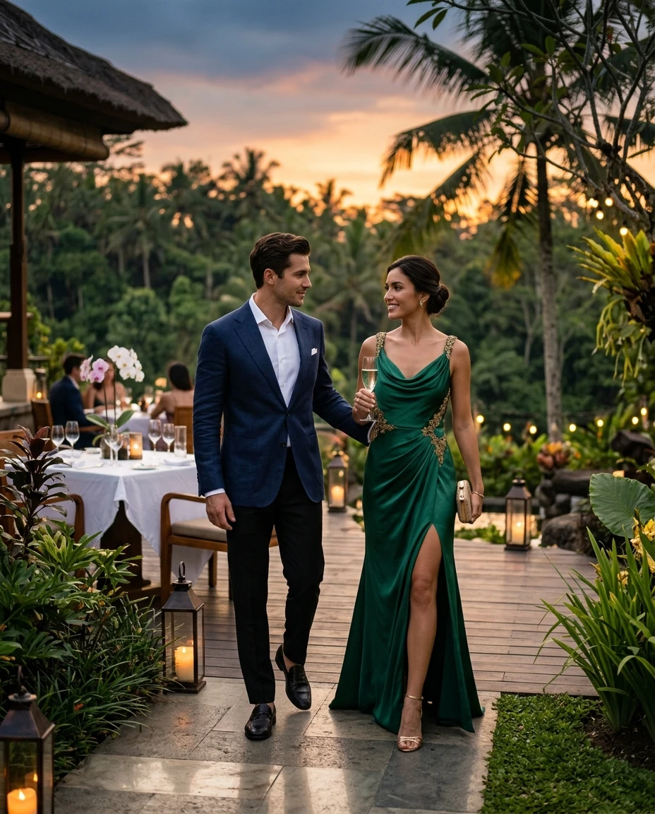 Gemma Deeks Style Guide: Formal attire Date night in Bali Summer 2026