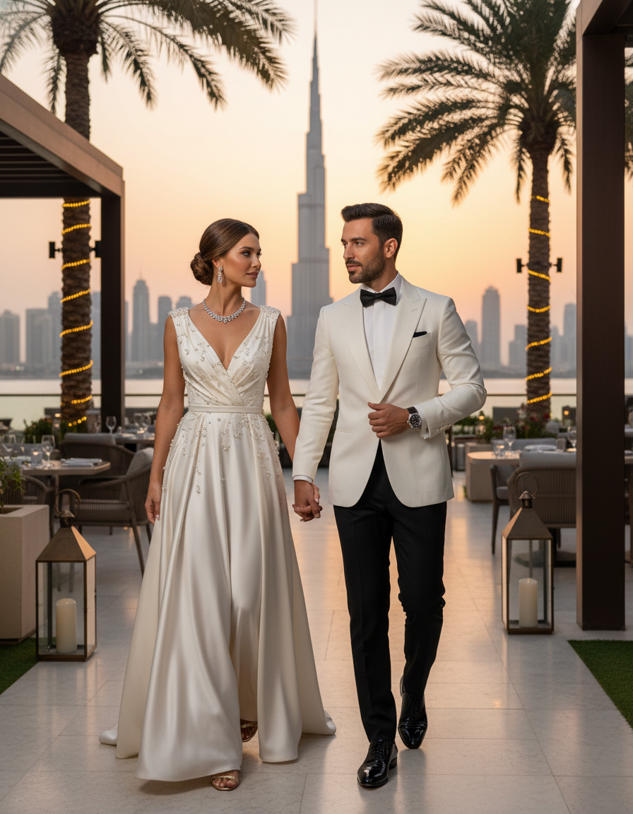 Gemma Deeks Style Guide: Formal attire Date night in Dubai Summer 2026