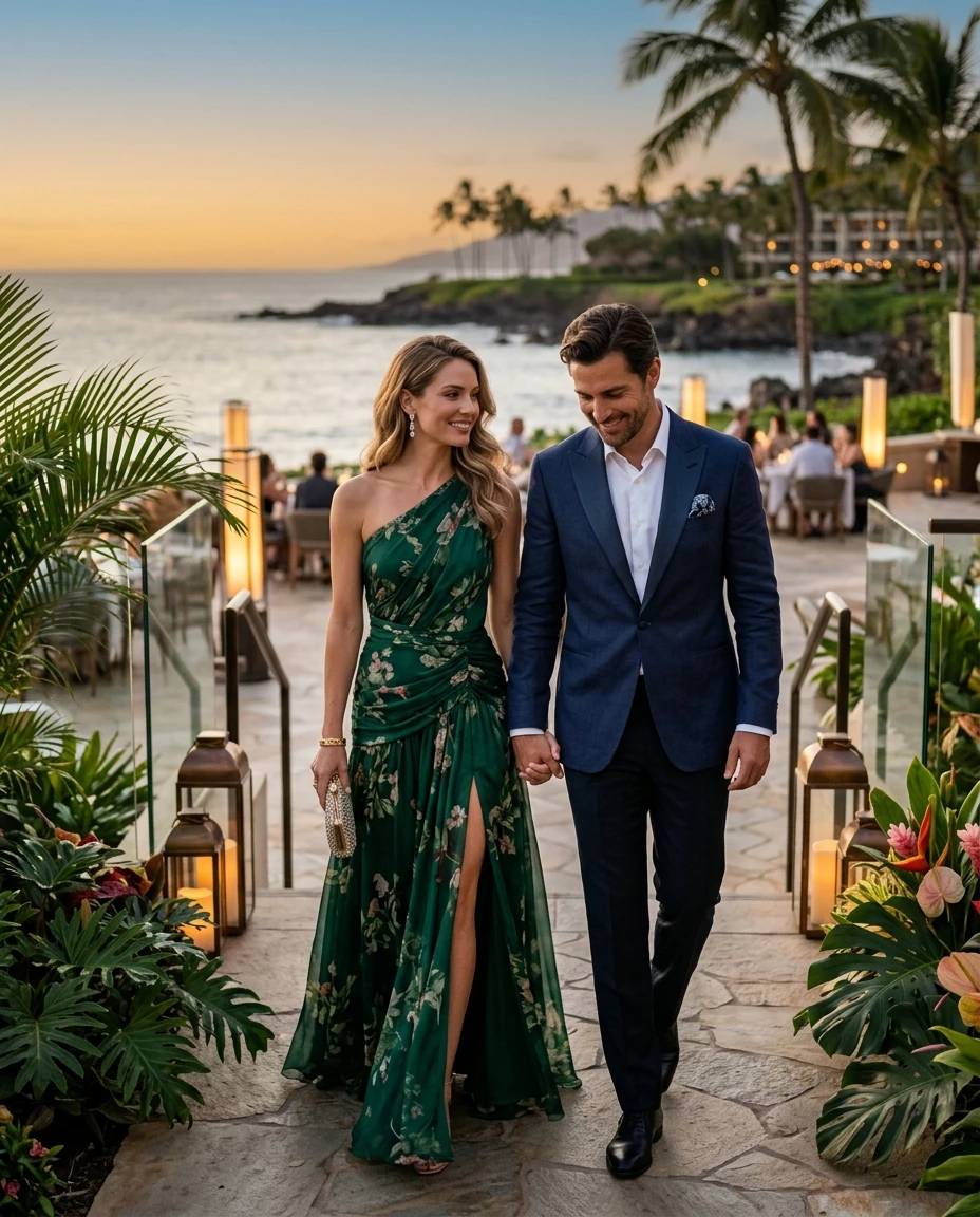 Gemma Deeks Style Guide: Formal attire Date night in Hawaii Summer 2026