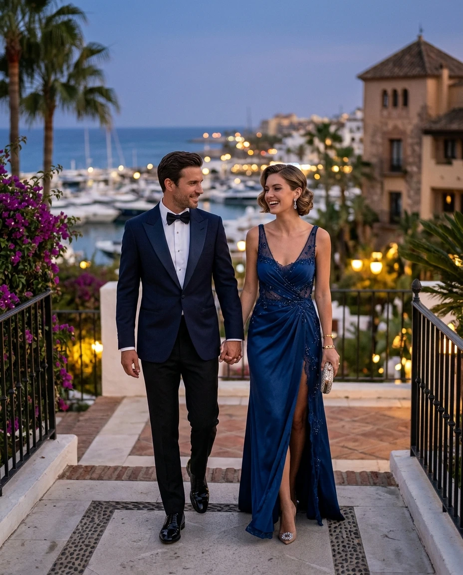 Gemma Deeks Style Guide: Formal attire Date night in Marbella Summer 2026