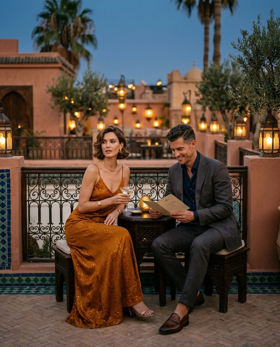 Gemma Deeks Style Guide: Formal attire Date night in Marrakech Summer 2026