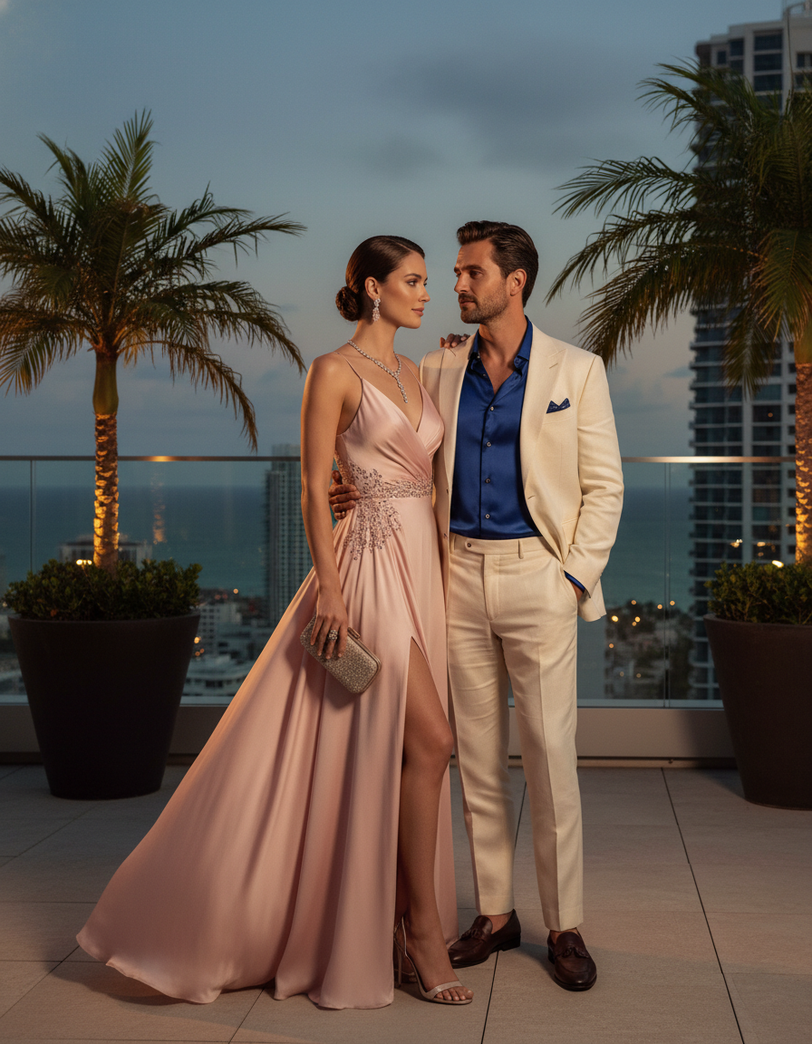 Gemma Deeks Style Guide: Formal attire Date night in Miami Summer 2026