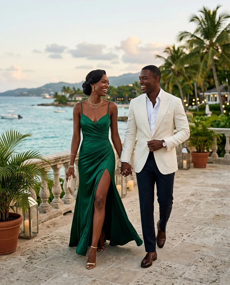 Gemma Deeks Style Guide: Formal attire Date night in Montego Bay Summer 2026