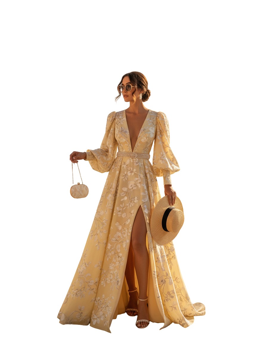 Gemma Deeks Style Guide: Formal attire Designer Summer Dresses in Capri Summer 2026
