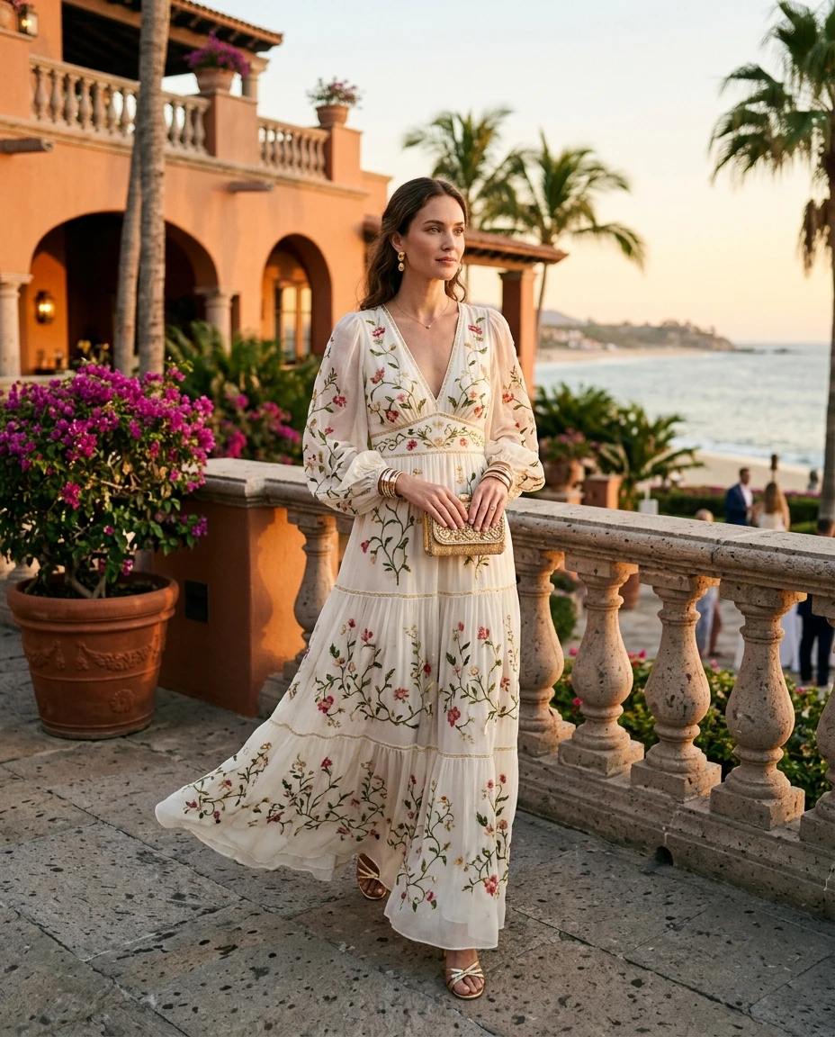 Gemma Deeks Style Guide: Formal attire Designer Summer Dresses in Mexico Summer 2026