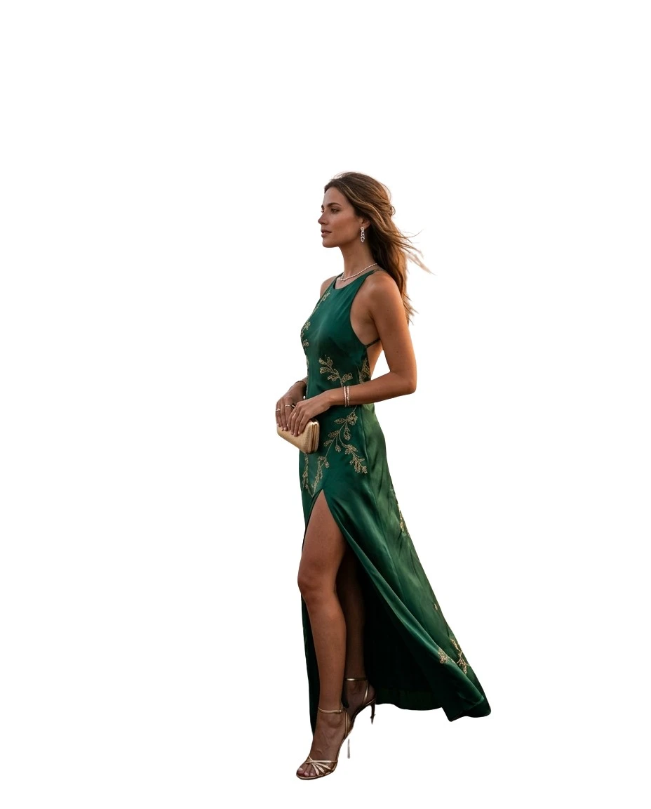 Gemma Deeks Style Guide: Formal attire dinner outfit in Ibiza Summer 2026
