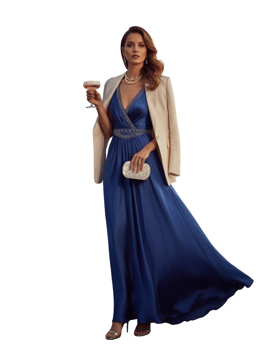 Gemma Deeks Style Guide: Formal attire dinner outfit in Paris Summer 2026