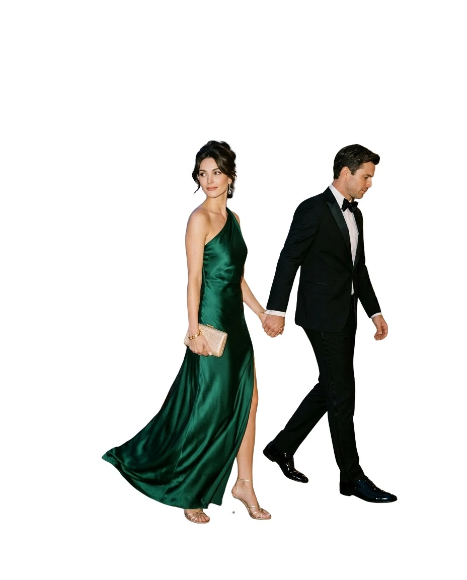 Gemma Deeks Style Guide: Formal attire dinner outfit in Venice Summer 2026