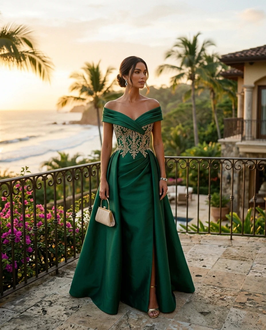 Gemma Deeks Style Guide: Formal attire gala gown in Costa Rica Summer 2026