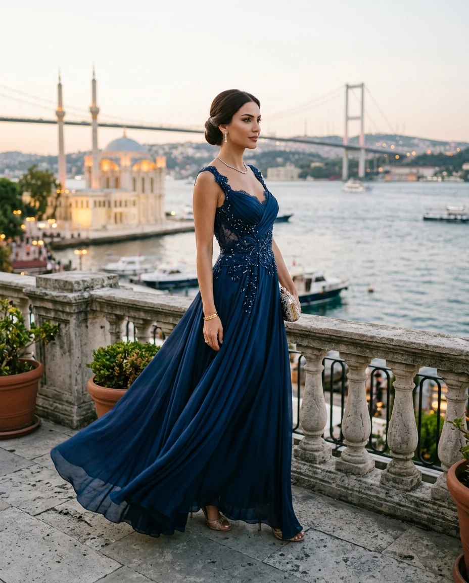 Gemma Deeks Style Guide: Formal attire gala gown in Istanbul Summer 2026