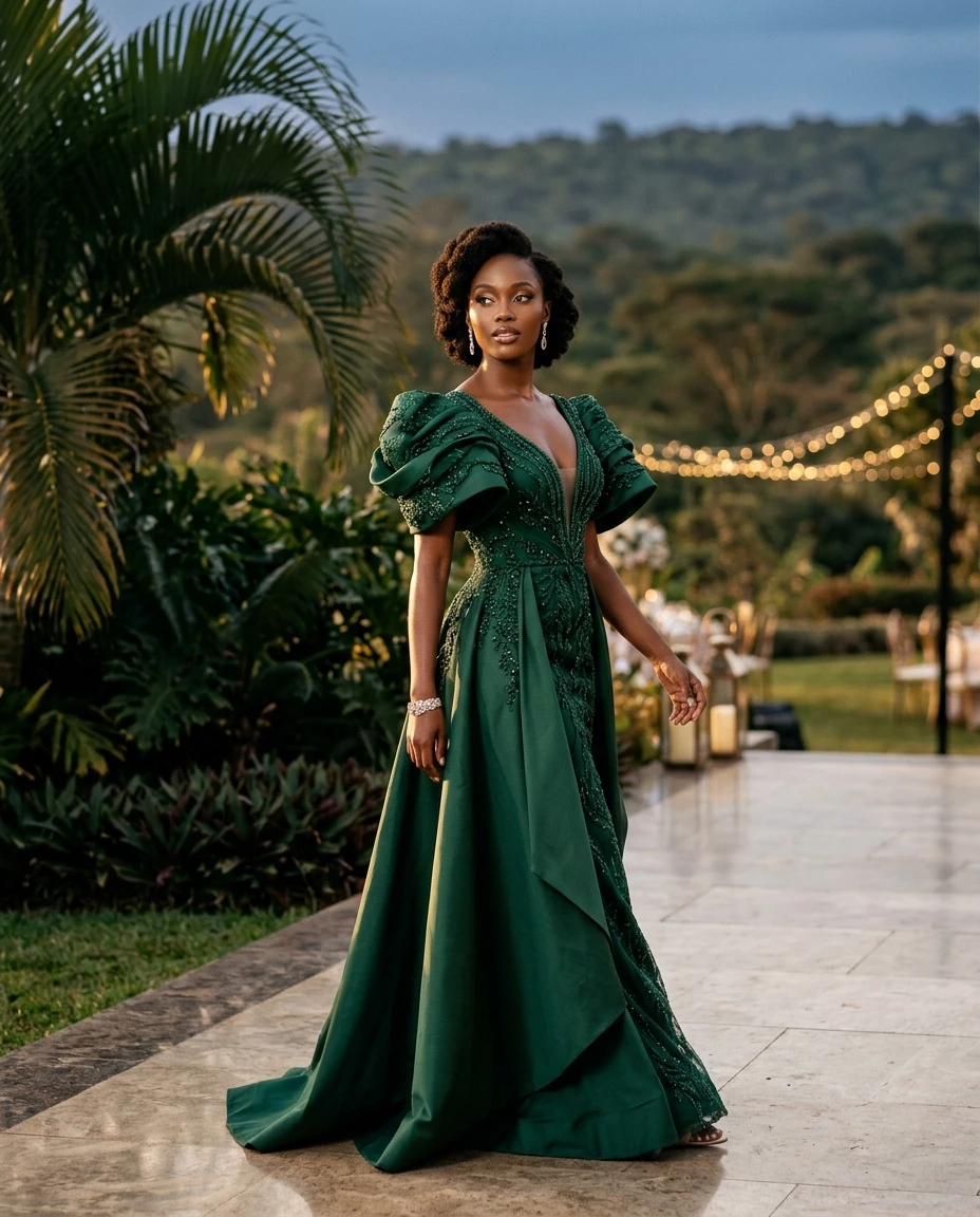 Gemma Deeks Style Guide: Formal attire gala gown in Kenya Summer 2026