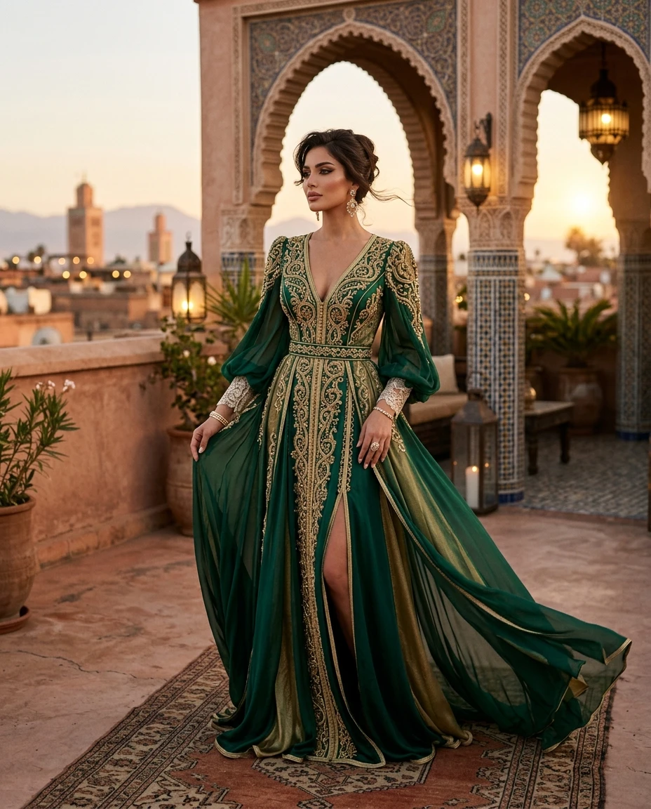 Gemma Deeks Style Guide: Formal attire gala gown in Moroco Summer 2026