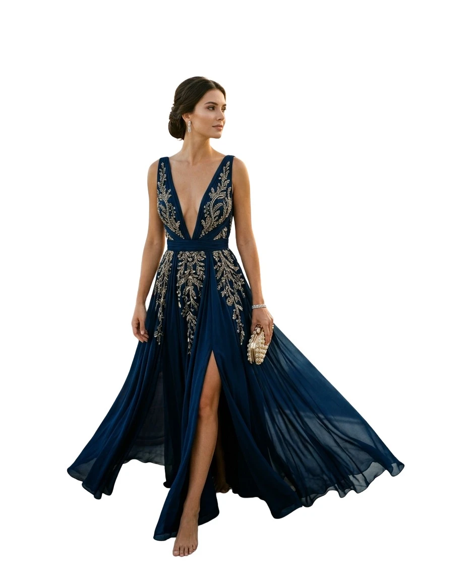 Gemma Deeks Style Guide: Formal attire gala gown in Mykonos Summer 2026