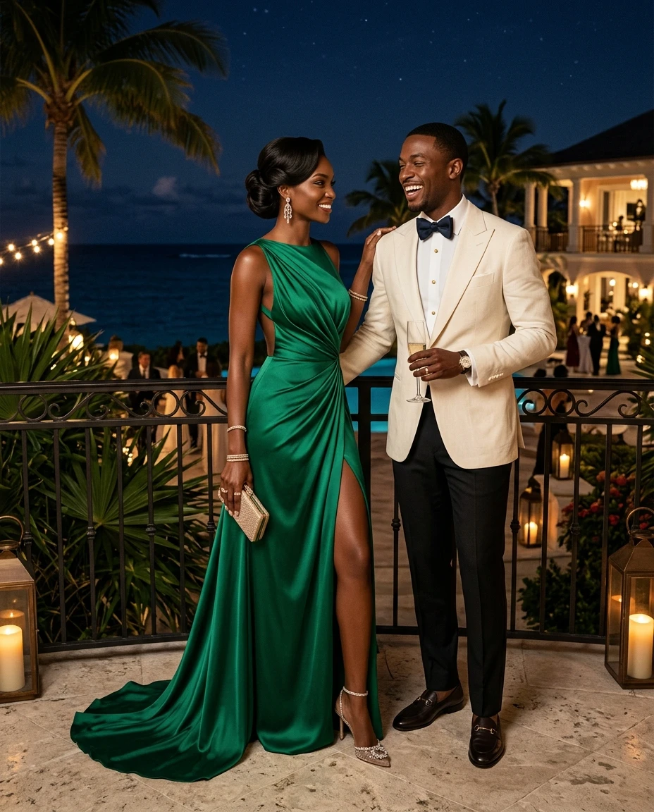 Gemma Deeks Style Guide: Formal attire Holiday parties in Bahamas Summer 2026