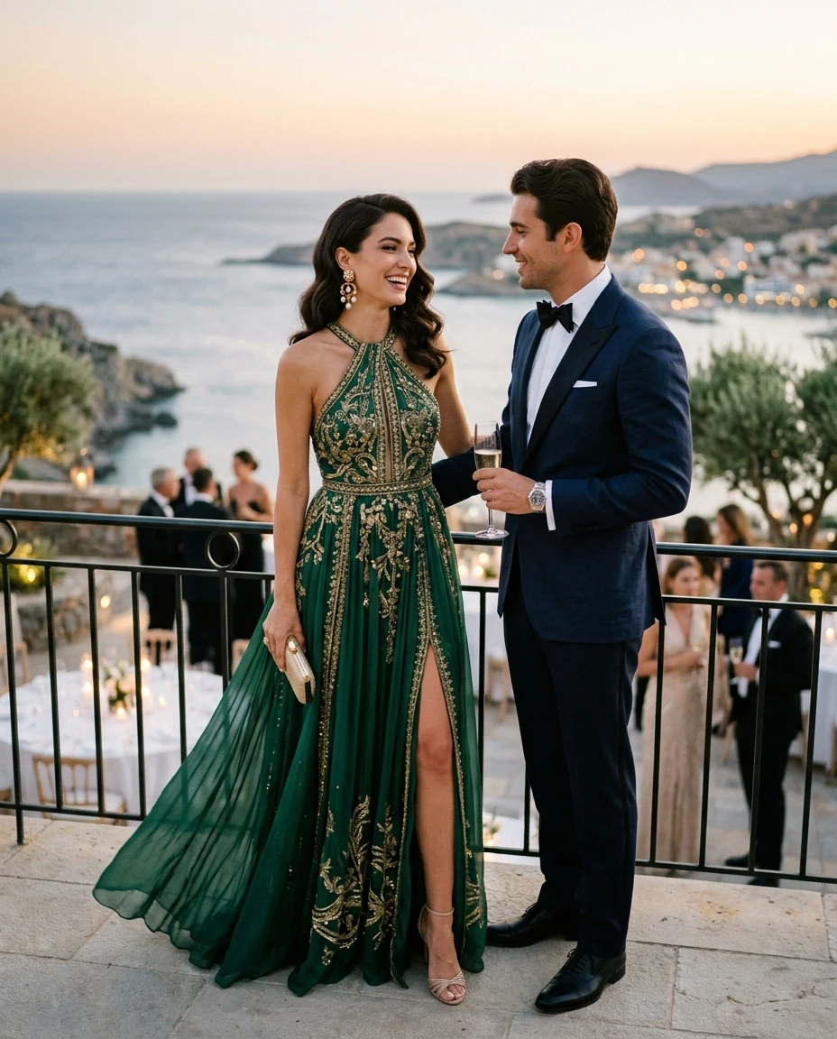 Gemma Deeks Style Guide: Formal attire Holiday parties in Crete Summer 2026