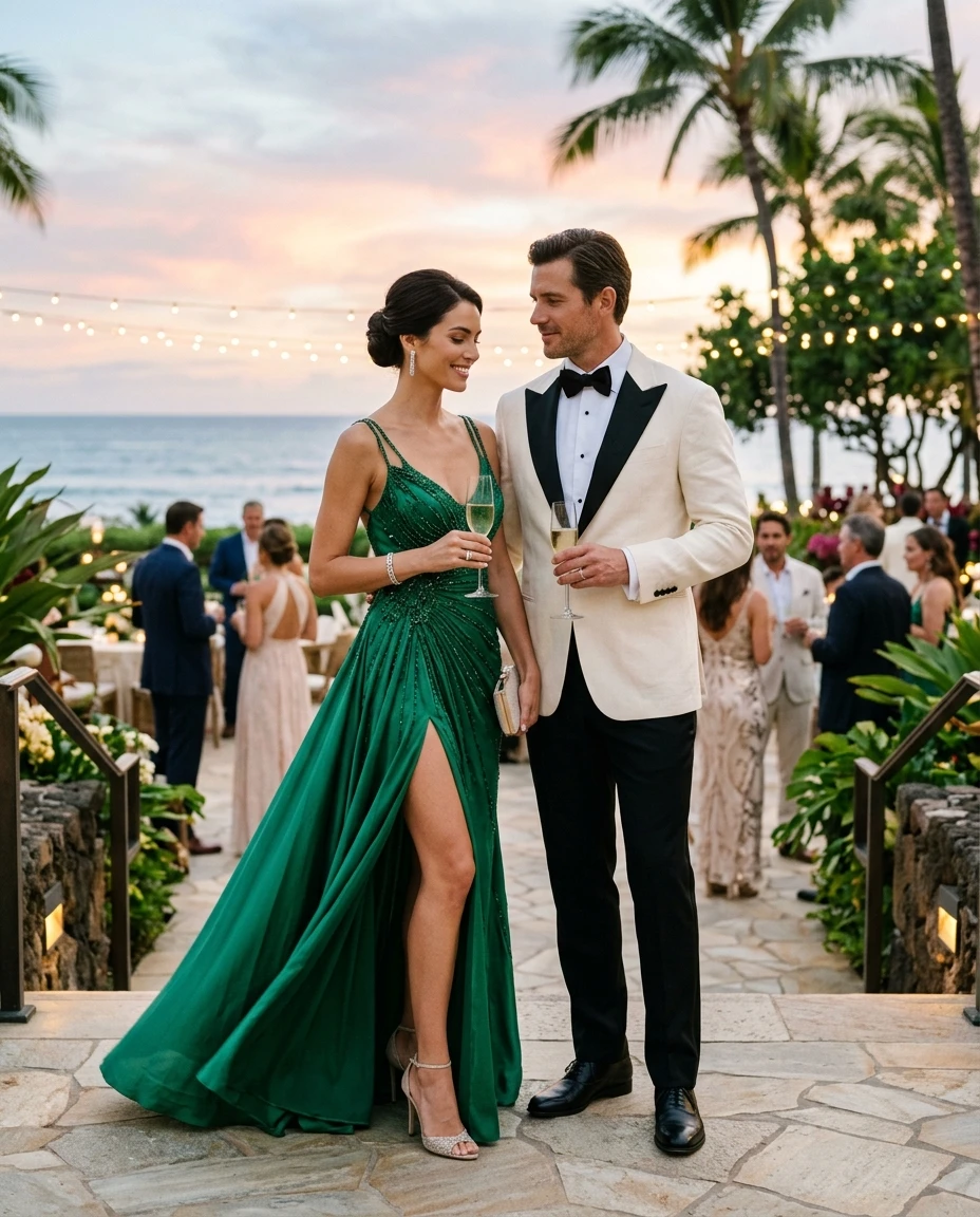 Gemma Deeks Style Guide: Formal attire Holiday parties in Hawaii Summer 2026