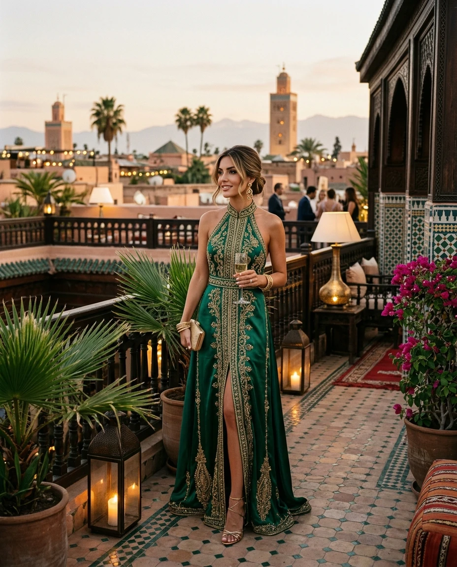 Gemma Deeks Style Guide: Formal attire Holiday parties in Marrakech Summer 2026