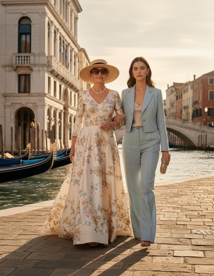 Gemma Deeks Style Guide: Formal attire Mother’s Day in Venice Summer 2026