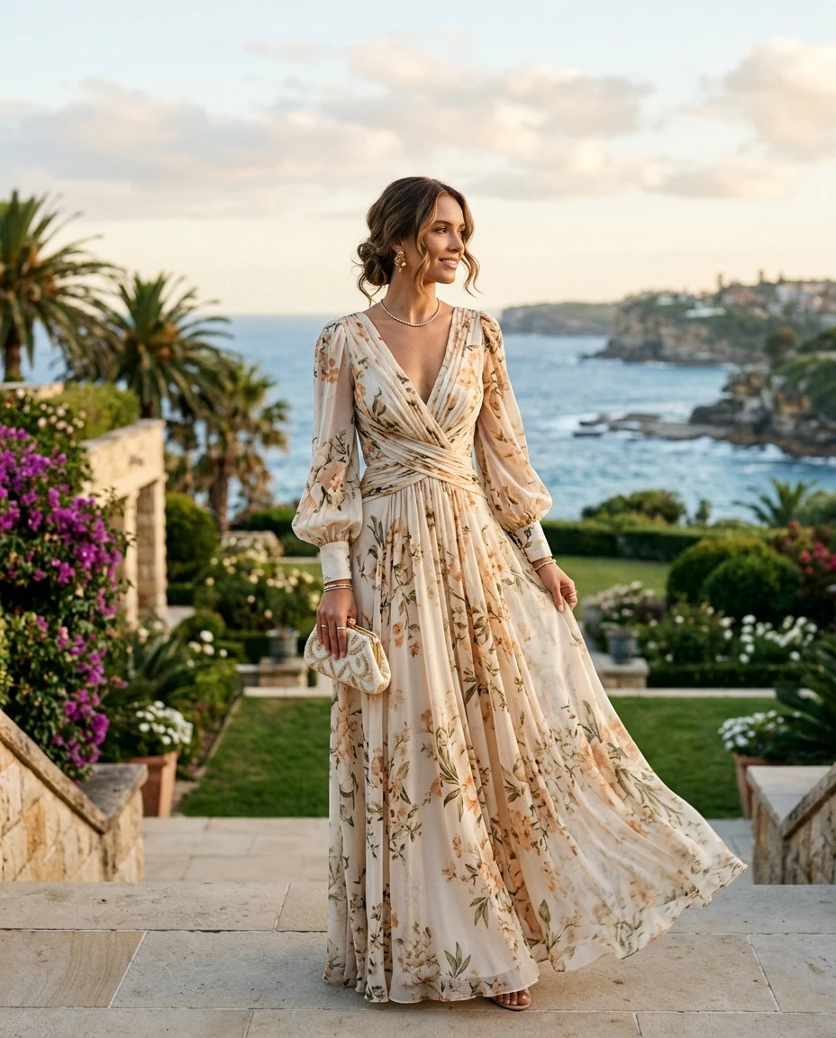 Gemma Deeks Style Guide: Formal attire wedding guest dress in Australia Summer 2026