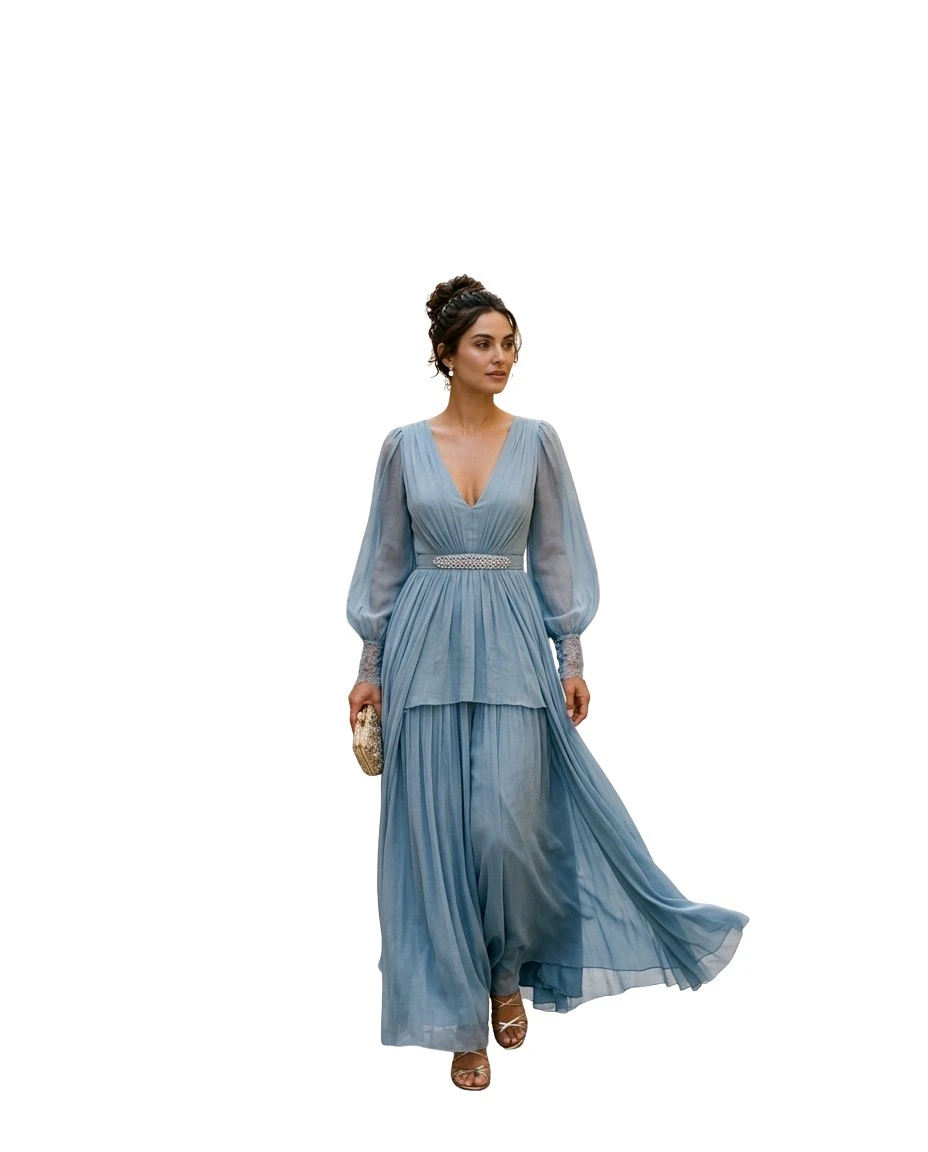Gemma Deeks Style Guide: Formal attire wedding guest dress in Malta Summer 2026