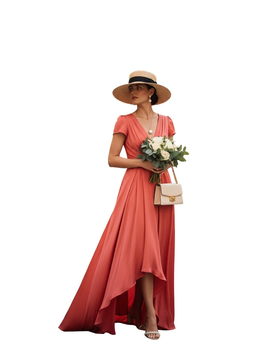 Gemma Deeks Style Guide: Formal attire wedding guest dress in Paris Summer 2026