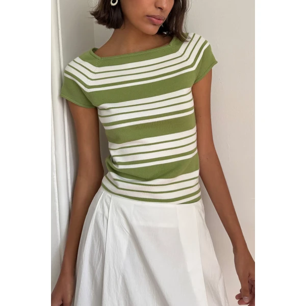 Posse Anna Top – sustainable Tops in Green from Australian designer at Coveti.