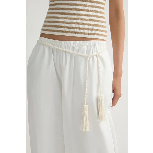Posse Beau Pant – sustainable Pants in White from Australian designer at Coveti.