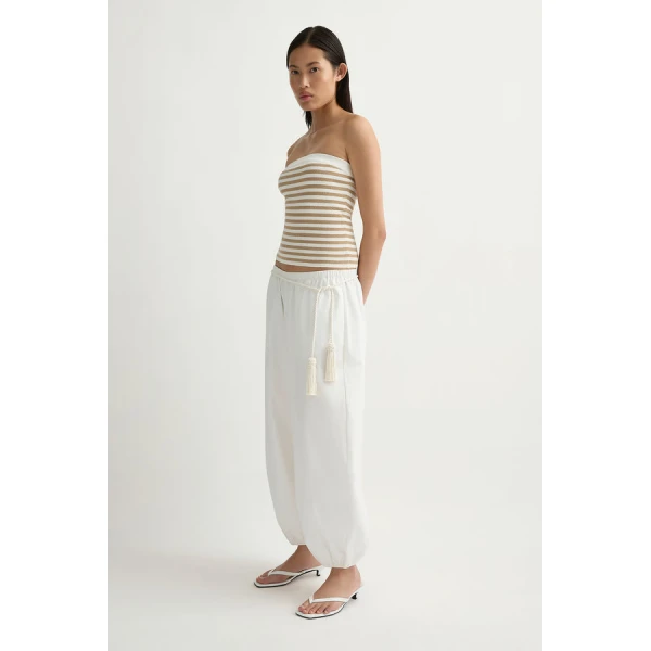 Posse Beau Pant – sustainable Pants in White from Australian designer at Coveti.