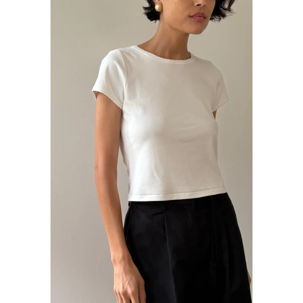 Posse Clover Tee – sustainable Tops in White from Australian designer at Coveti.