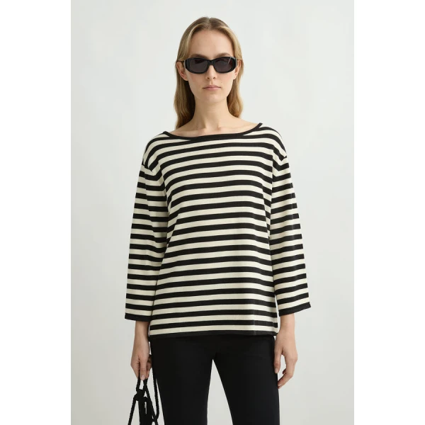 Posse Darcy Long Sleeve Top – sustainable Tops in Black from Australian designer at Coveti.